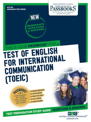 cover image of TEST OF ENGLISH FOR INTERNATIONAL COMMUNICATION (TOEIC)